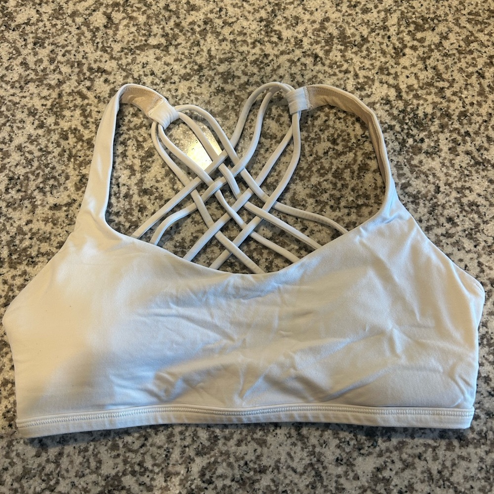 Lululemon Athletica Strappy Back Sports Bra - White